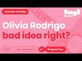 Olivia Rodrigo - bad idea right? (Acoustic Karaoke)