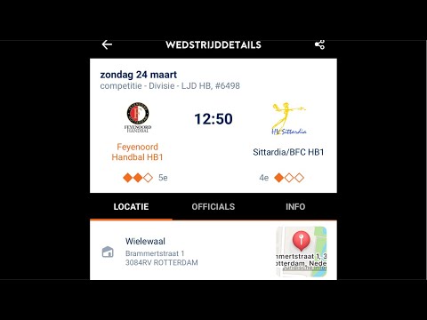 Feyenoord handbal HB1 - Sittardia/BFC HB1