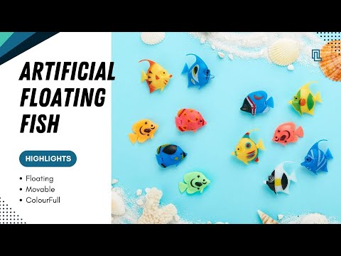 VAYINATO 5 Pcs Artificial Moving Plastic Fishes Floating Fishes