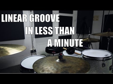 Linear Groove in less than a Minute - Daily Drum Lesson