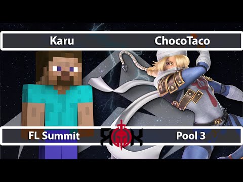 Karu (Steve) vs ChocoTaco (Sheik, Lucas) - Florida Ultimate Summit - Pool 3 SSBU