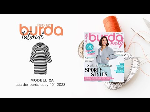 [Nähanleitung] Nähen mit burda –sportliches Kleid 2A | burda easy #1/23 (5851)