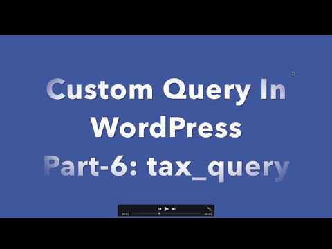 6 Custom Query In WordPress | Tax query