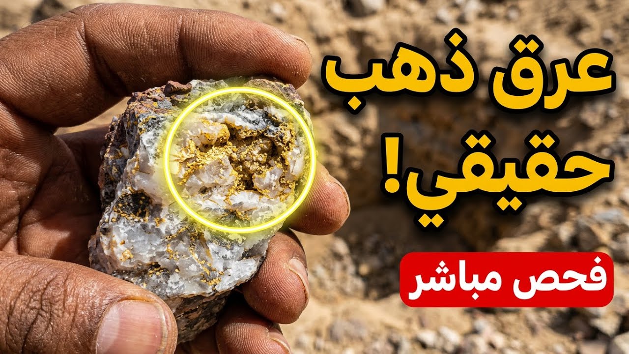 شاهد طريقه اخراج الذهب من باطن الأرض