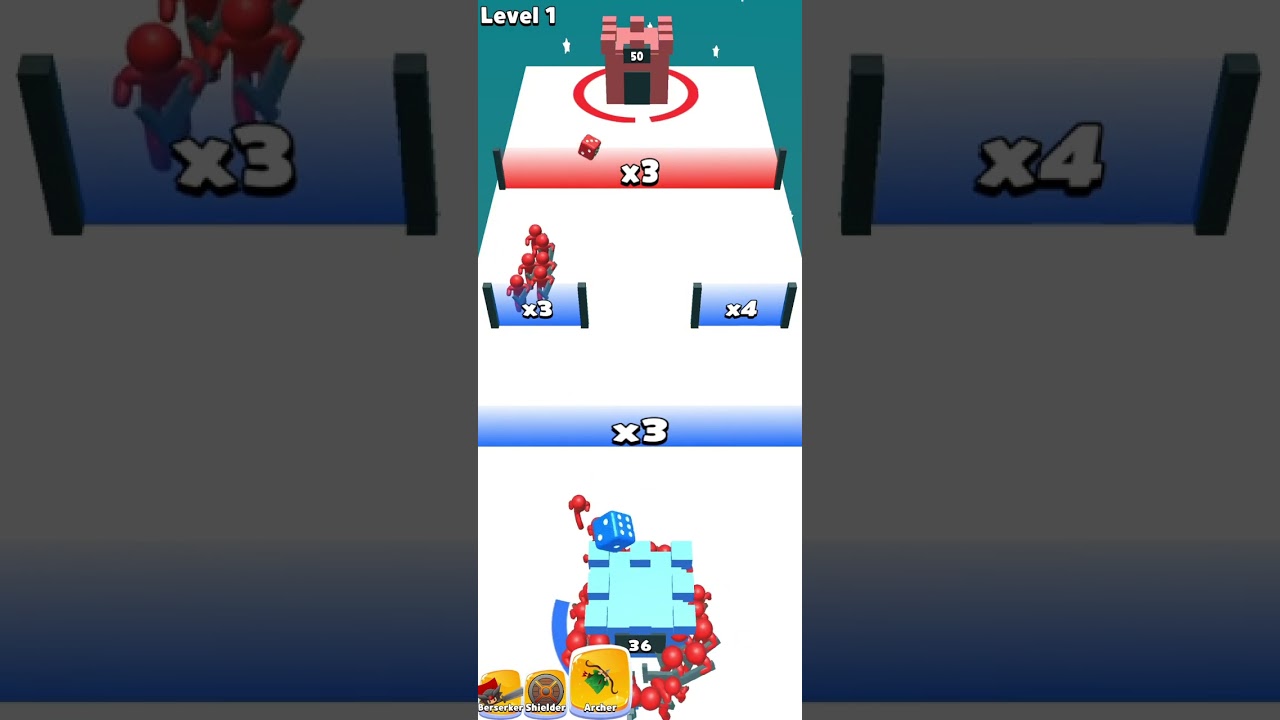 Let's play! Dice war #mobilegame #unitygames #sourcecode