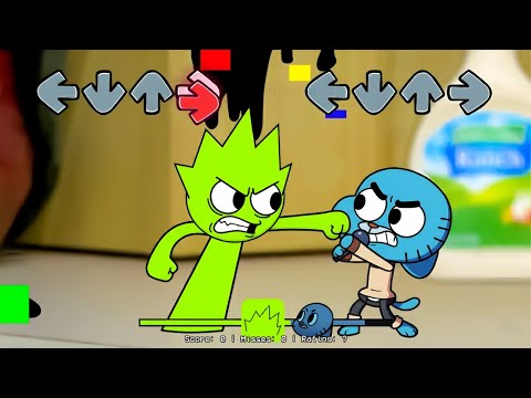 [SWAP] FNF Sprunki All Phases VS The Amazing World of Gumball Sings Sliced (FNF Everyone Sings it)