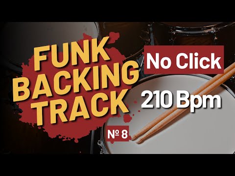 Drumless Funk Fusion Backing Track Nº 8 7/8 | 210 BPM No Click Version | No Drums Jam Track