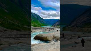 Jostedal Glacier 🇳🇴 #jostedal #glacier #norway #fjords #norwaynature #blueice #norwayshorts