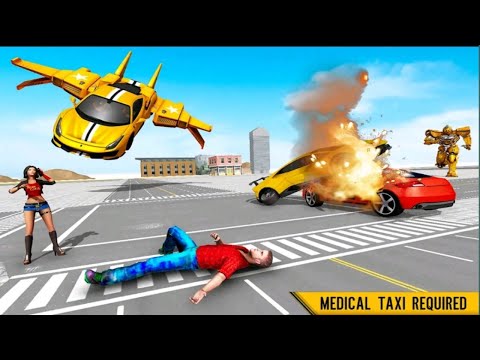 flying taxi robot games#allnewgames #gemar bano#android games play 3D#2