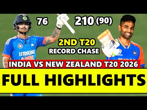 India Vs New Zealand 2nd T20 Full Match Highlights 2026 | Ind Vs NZ Highlights