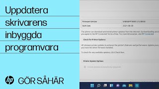 Uppdatera skrivarens inbyggda programvara | HP-skrivare | @HPSupport