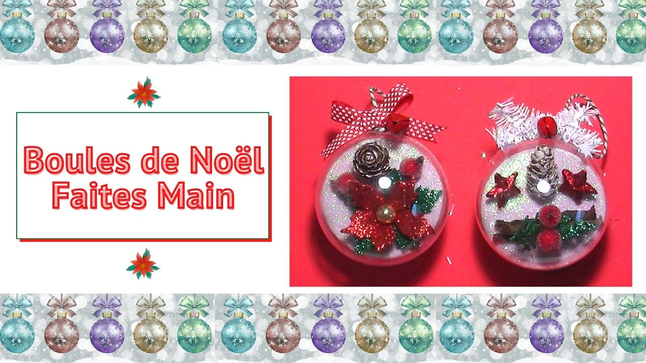 Décorations de Boules Noël Personnalisées avec des Embellissements Faits Main