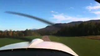 preview picture of video 'Morning Fall Foliage flight from Warren, Vermont's Sugarbush Airport'