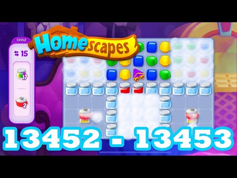 Homescapes Level 13452 - 13453 HD 3 - match puzzle Gameplay | android | IOS | GameGo Game