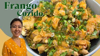 FRANGO COZIDO | Como eu corto um frango inteiro para cozinhar