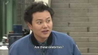 [ENG SUB] 141217 Taemin ajumma fan running after SHINee fan + fx mention