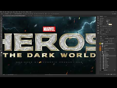Thor: The Dark World Photoshop Text Effect