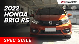 2022 Honda Brio RS Spec Guide | Zigwheels.Ph