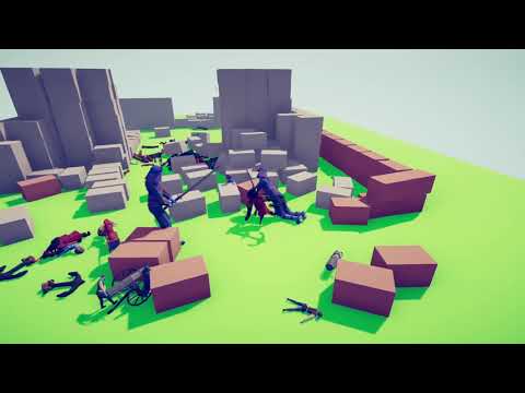 Battles in the Destructible Castle Map - TABS