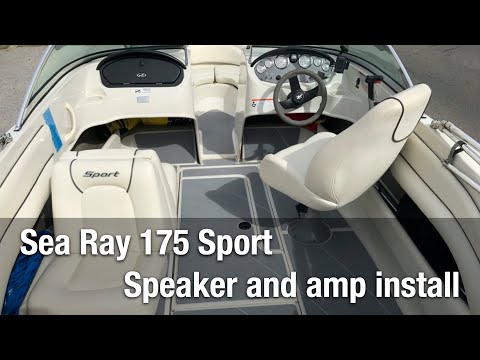 Sea Ray 175 Sport, boat audio upgrade - Polk speakers and Clarion amp install