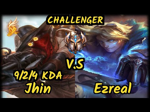 brTT (JHIN) vs EZREAL - 9/2/4 KDA BOTTOM ADC CHALLENGER GAMEPLAY - BR
