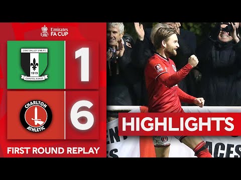 Cray Valley 1-6 Charlton Athletic | First Round Replay | Highlights | Emirates FA Cup 2023-24