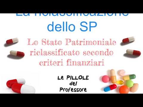 La Riclassificazione dello Stato Patrimoniale (le pillole del Professore)