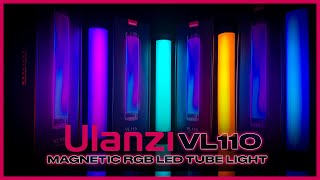 Ulanzi VL110 Magnetic RGB LED Tube Light Test/Review