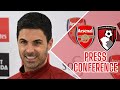 MIKEL ARTETA PRESS CONFERENCE AHEAD OF BOURNEMOUTH LIVE