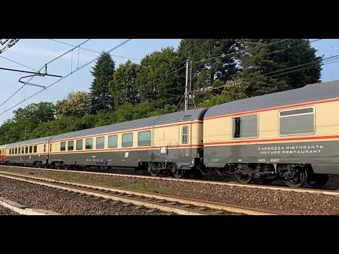 IL TRENO STORICO con E444 046 da STRESA A MILANO al famoso PRATONE DI SOMMA LOMBARDO, 17 giugno