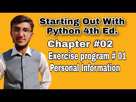 Python Programming Exercises Personal Information