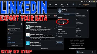 ✅  How To Export Your Data In LinkedIn 🔴
