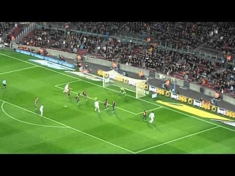 Gol de Montañés. FC Barcelona 1 - Real Zaragoza 1 (final 3-1)