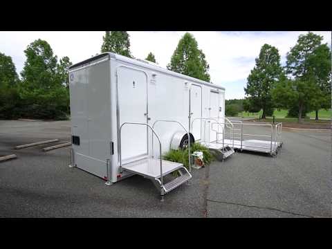 ADA Luxury Portable Restroom Trailer Removal Tutorial