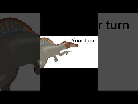 The real sound of a Spinosaurus..💀(stick nodes animation)  #shorts #dinosaur #jurassicpark #meme