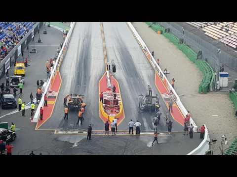 Nitrolympx 2016 Final Run Top Fuel Dragster Micke Kagered vs. Anita Mäkelä