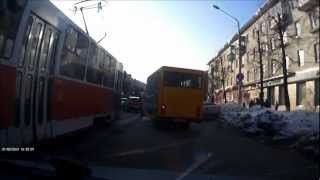 preview picture of video 'ДТП  Тверь пр-т Ленина 21.02.13г.  с участием четырех машин'