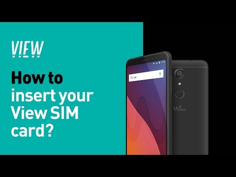 Wiko View - How to insert your SIM & get going?