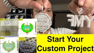 Start Your Custom Jewelry Project On Harlembling - Any Custom Logo Pendant, Ring, & More!