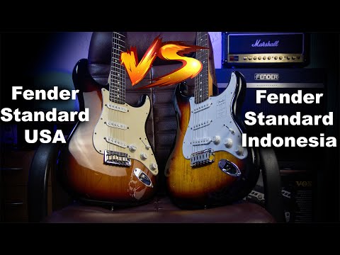 Fender  Indonesia VS USA Standard Strat