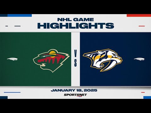 NHL Highlights | Wild vs. Predators - January 18, 2025