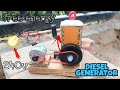 How To Make A Diesel Engine Generator Model At Home Mini Diesel Generator From Cardboard