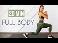 20 MIN FULL BODY WORKOUT -  Small Space Friendly (No Equipment, No Jumping)