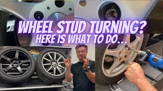 How to remove stripped or turning wheel studs.