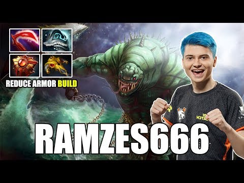 RAMZES666 - Tidehunter Offlane Reduce Armor Build | Dota 2
