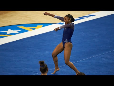 Viral sensation Nia Dennis amazes for UCLA gymnastics once again