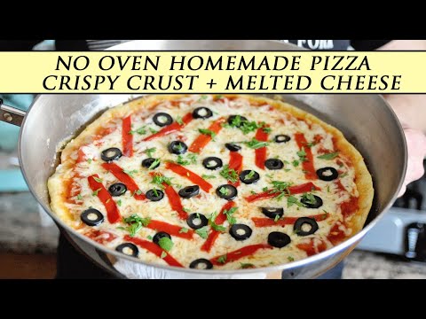 No-Yeast No-Bake HOMEMADE PIZZA in Under 30 MINUTES