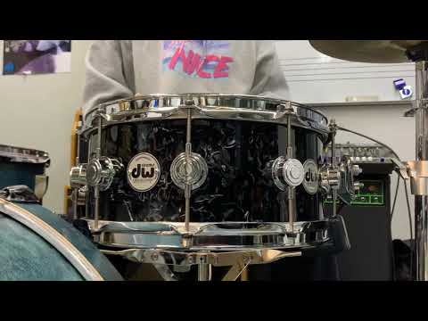 USED DW Collector’s Maple 14”x6” BlackVelvet カバリング アルミケース付き