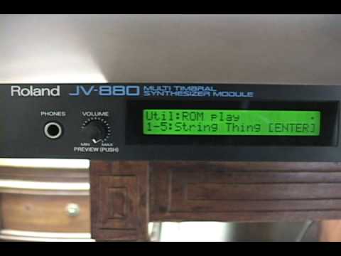 Roland JV-880 Multi Timbral Synthesizer Module Demo Songs