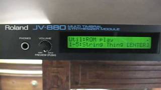 Roland JV-880 Multi Timbral Synthesizer Module Demo Songs